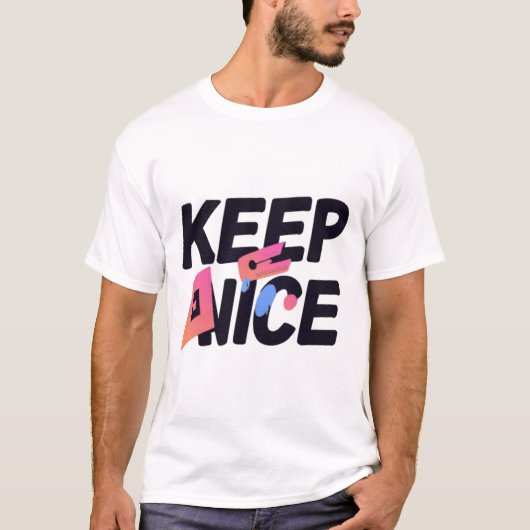 Houd het leuk Gradient typografie ontwerp T-shirt (Voorkant)