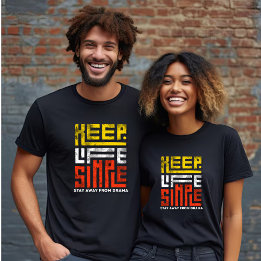 Houd het leven eenvoudig, blijf uit de buurt van d t-shirt