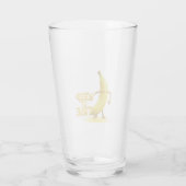 Houd het netjes – Grappige Bananen Typografie Mini Glas (Achterkant)