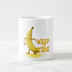 Houd het netjes – Grappige Bananen Typografie Mini Grote Koffiekop
