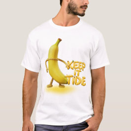 Houd het netjes – Grappige Bananen Typografie Mini T-shirt