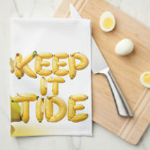 Houd het netjes – Grappige Bananen Typografie Mini Theedoek (Quarter Fold)