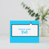 Houd het onder de 140 briefkaart (Staand voorkant)