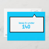 Houd het onder de 140 briefkaart (Voorkant / Achterkant)