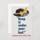 HOUD HET ONDER UW PET - DRAAGBARE VERLIES LEVEND KAART (Voorkant / Achterkant)