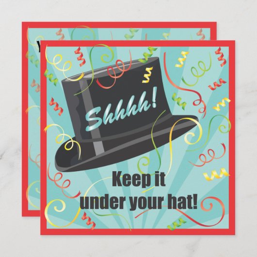 Houd het onder uw uitnodiging voor een Enterprise  (Voorkant / Achterkant)