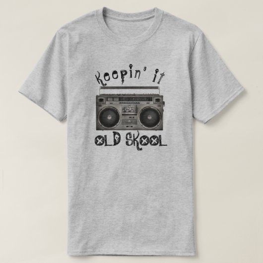 Houd het oude skool t-shirt (Design voorkant)