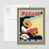 Houd het Park schoon Briefkaart (Voorkant / Achterkant)