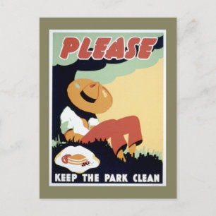 Houd het Park schoon Briefkaart
