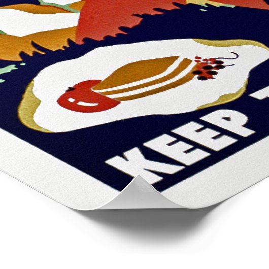 Houd het park schoon poster (Hoek)