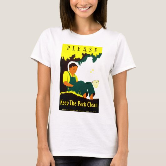 Houd het Park schoon T-shirt (Voorkant)