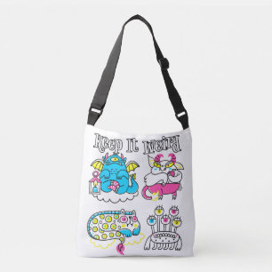 Houd het raar crossbody tas