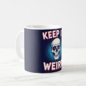 Houd het raar Schedel Koffiemok (Voorkant links)
