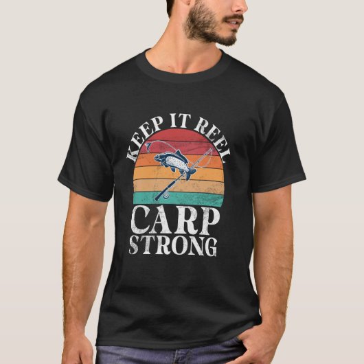 Houd het Reel Karper Sterke Karper Vissen T-shirt (Voorkant)