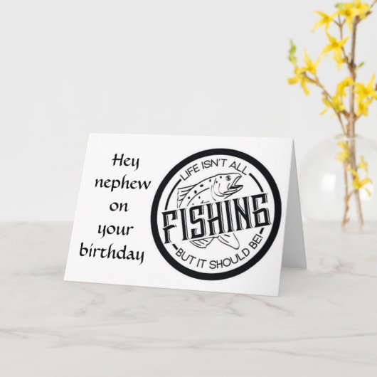 ** HOUD HET REEL *** OP ** NEEFJE VERJAARDAG *** K KAART (Gele Bloem)