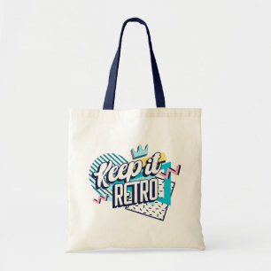 Houd het retro – Vintage 80s stijl retro Tote Bag