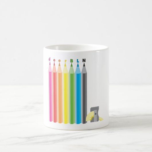 Houd het scherp, potlood mok (Center)