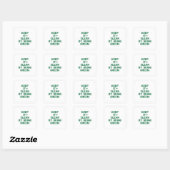 Houd het schoon door groene T-shirts en geschenken Vierkante Sticker (Vel)