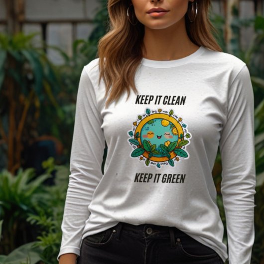 Houd het schoon en groen | Dames Basic Sweatshirt