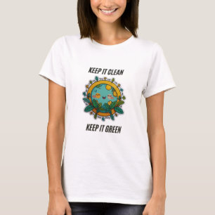 Houd het schoon en groen   Dames Basic T-Shirt