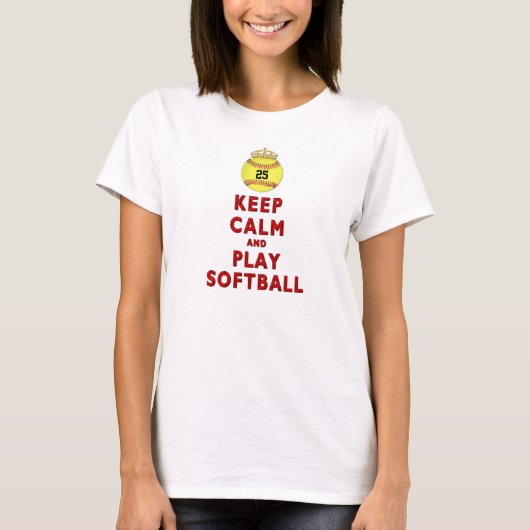 HOUD HET SHIRT VAN DE VRAAG EN SPEEL SOFTBALL MET  (Voorkant)