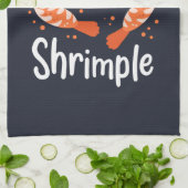 Houd het Shrimple Seafood Shrimp Gag Theedoek (Gevouwen)