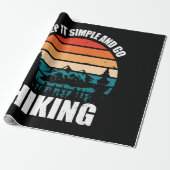 Houd het simpel en ga wandelen cadeaupapier (Uitgerold)