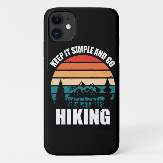Houd het simpel en ga wandelen Case-Mate iPhone case (Achterkant)