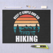 Houd het simpel en ga wandelen tissuepapier (Craft)