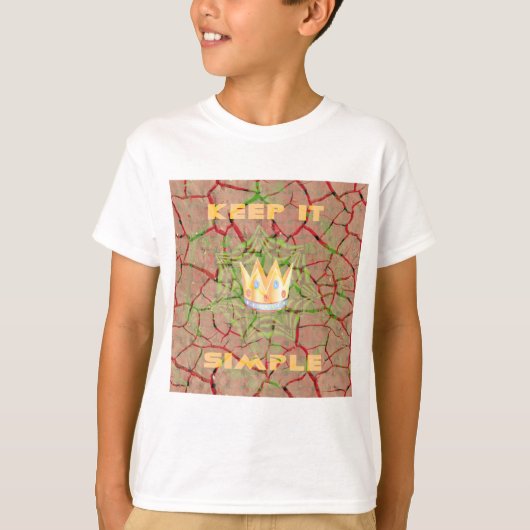 Houd het Simpel: Gebarsten Aarde Koninklijke Clari T-shirt (Voorkant)