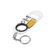 Houd het simpel, grappig golfbier mini flessenopener (Achterkant Gekanteld)