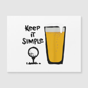 Houd Het Simpel Grappige Golf Bier