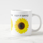 Houd het Simpel Grote Koffiekop (Rechts)