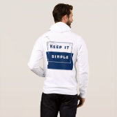 "Houd het simpel" Hoodie (Achterkant volledig)