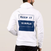 "Houd het simpel" Hoodie (Achterkant)