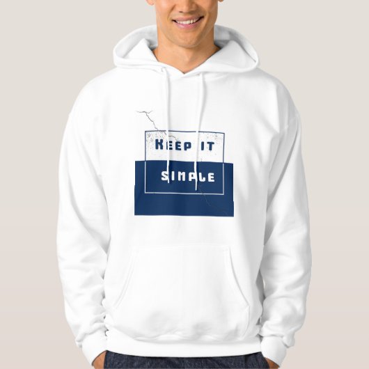 "Houd het simpel" Hoodie (Voorkant)