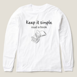 Houd het simpel: lees een boek Tri-Blend shirt