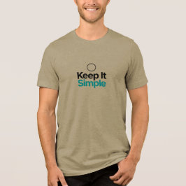 Houd het Simpel - Minimaal Design KISS T-shirt