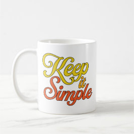Houd het Simpel Mok (Geel)