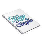 Houd Het Simpel Notitieboek (Blauw) (Rechterzijde)
