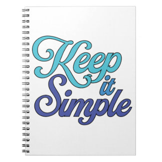 Houd Het Simpel Notitieboek (Blauw)