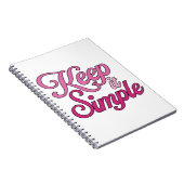 Houd het Simpel Notitieboek (Roze) (Rechterzijde)