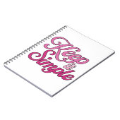 Houd het Simpel Notitieboek (Roze) (Linkerzijde)