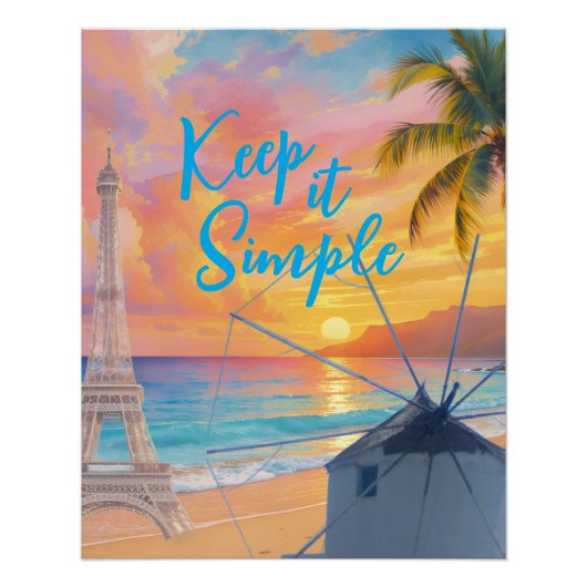 Houd het simpel perfect poster (Voorkant)