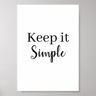 Houd Het Simpel Poster