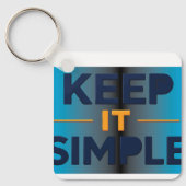 Houd het Simpel Sleutelhanger (Voorkant)