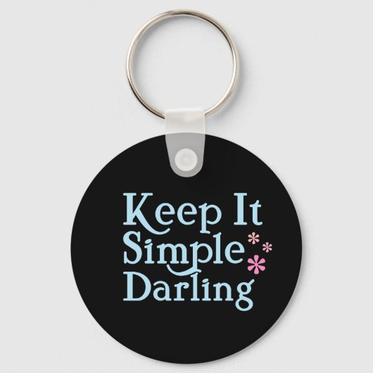 Houd het simpel Sleutelhanger (Voorkant)