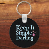 Houd het simpel Sleutelhanger (Achterkant)