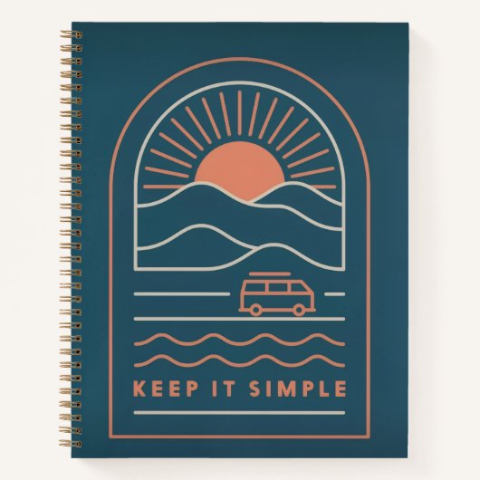 Houd Het Simpel Spiraal Notebook Notitieboek (Voorkant)