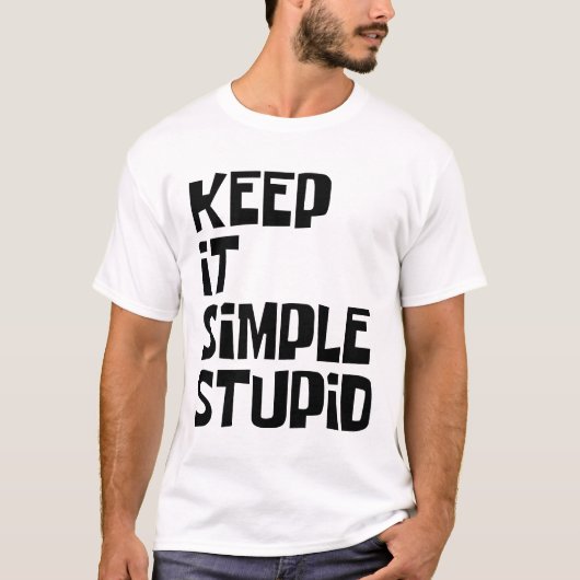 Houd het Simpel Stommerd T-shirt (Voorkant)